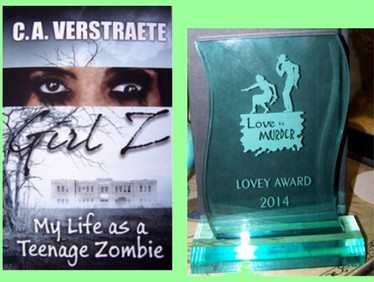 girl z teen zombie, zombie book, lovey award